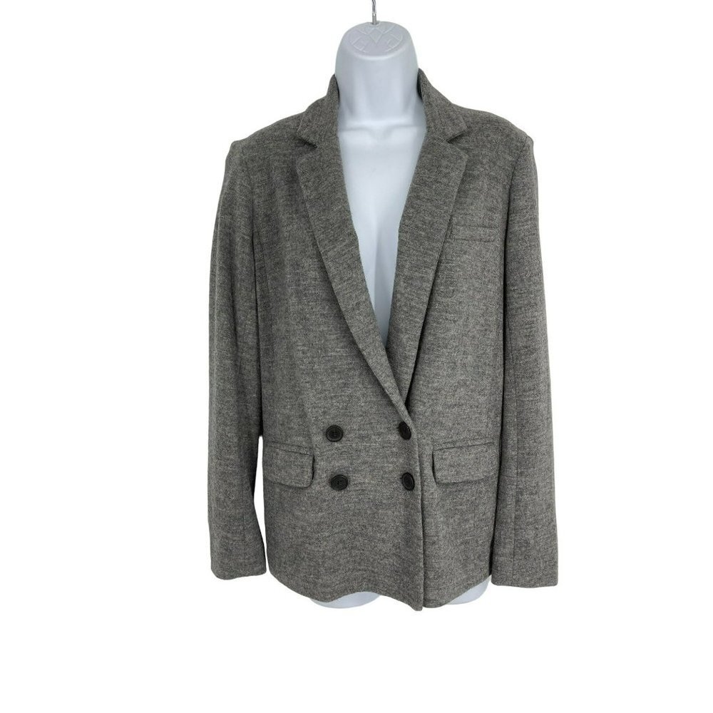 J.Crew Womens Wool Benny Double Breasted Buttonβ Front Blazer Size 0